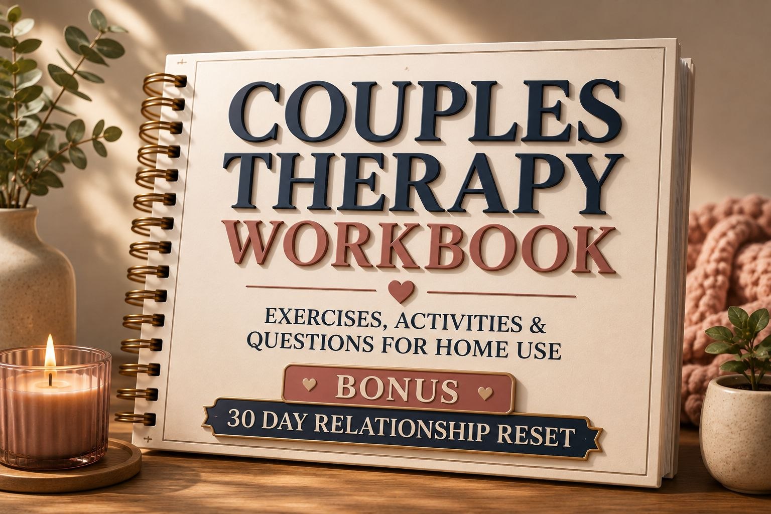 Couples Therapy Workbook — relationship communication exercises for couples