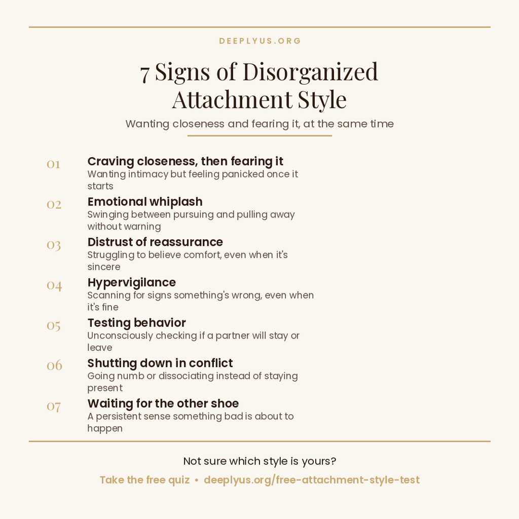 disorganized attachment style